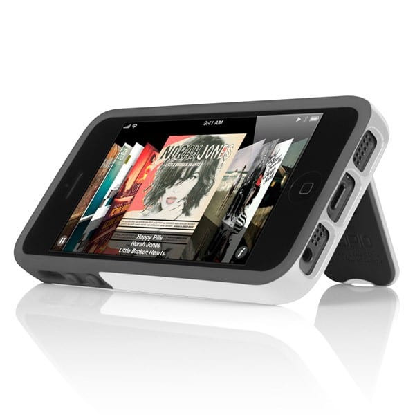 Incipio Kicksnap Optical White Charcoal Gray Case for iPhone 5