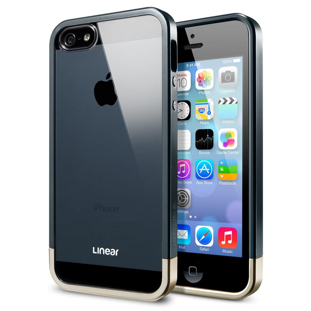 Spigen SPG Linear Metal Crystal iPhone 5 Case Metal Slate