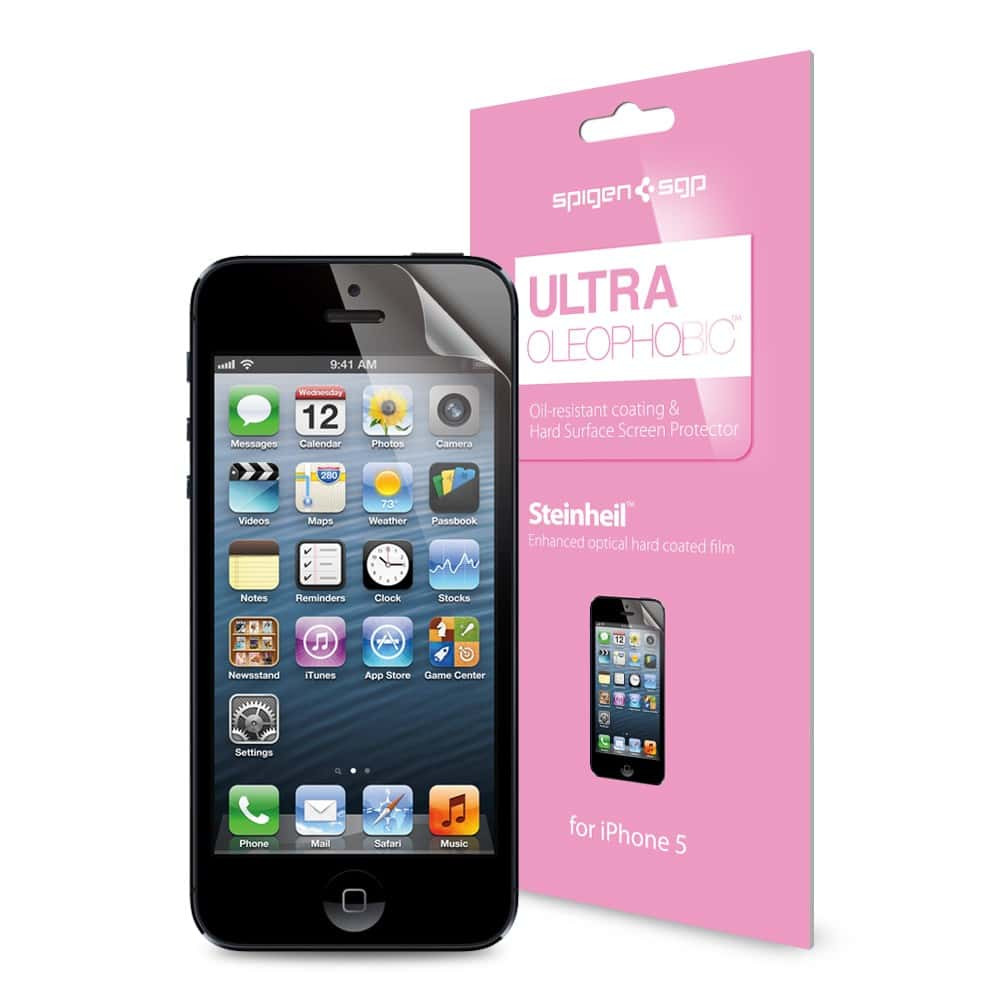 SGP Steinheil Ultra Oleophobic Oil Resistant iPhone 5 Screen Protector