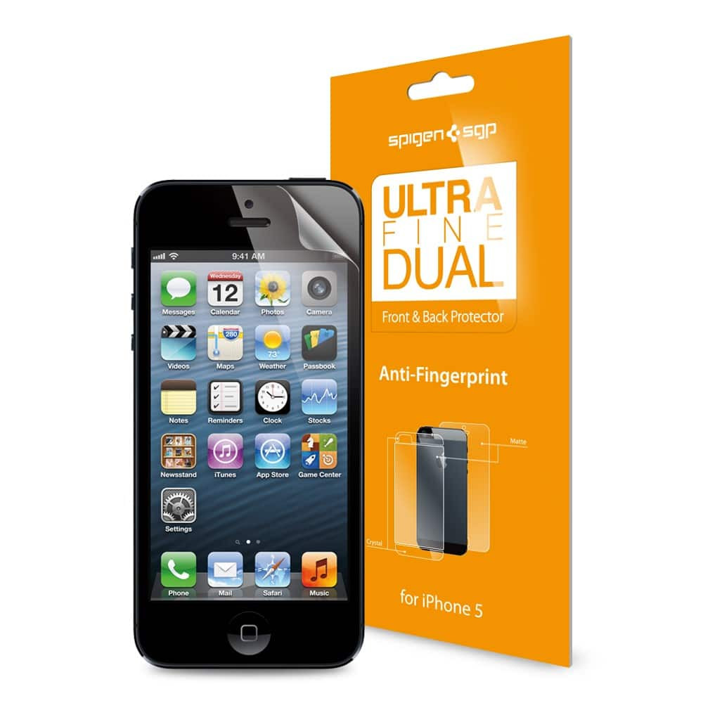 SGP Steinheil Ultra Fine (UF) Dual Anti-Fingerprint iPhone 5 Screen Protector