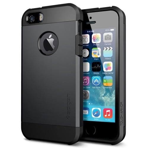 Spigen Tough Armor Case for iPhone 5 Smooth Black