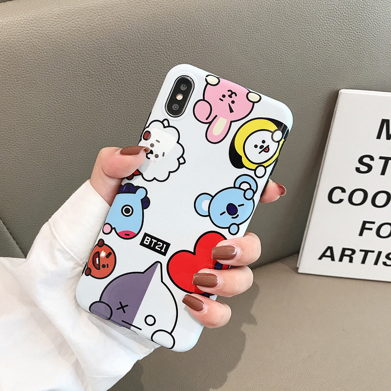 BT21 Cooky Mang Van Tata Phone Case for iPhone 8 7