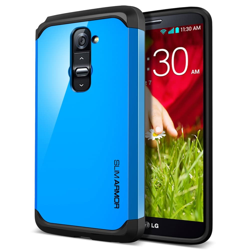 LG G2 Case Spigen SGP Slim Armor Dodger Blue