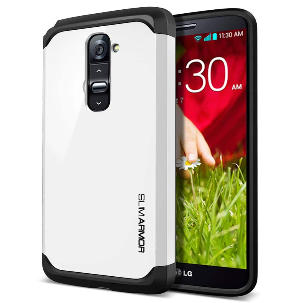 LG G2 Case Spigen SGP Slim Armor Infinity White