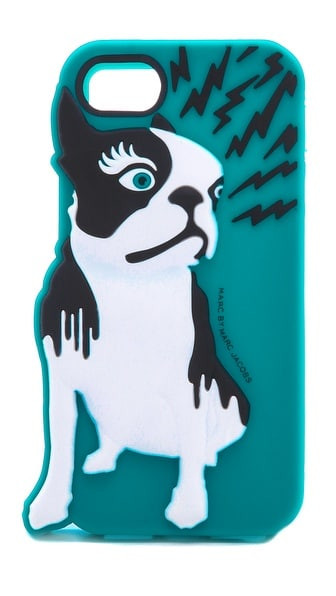 Marc Jacobs Olive Raised iPhone 5 5S Case Teal Multi