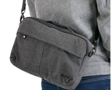 Incase Brief Should Bag for Chromebook MacBook Air 11" Laptops Heathered Black Grey