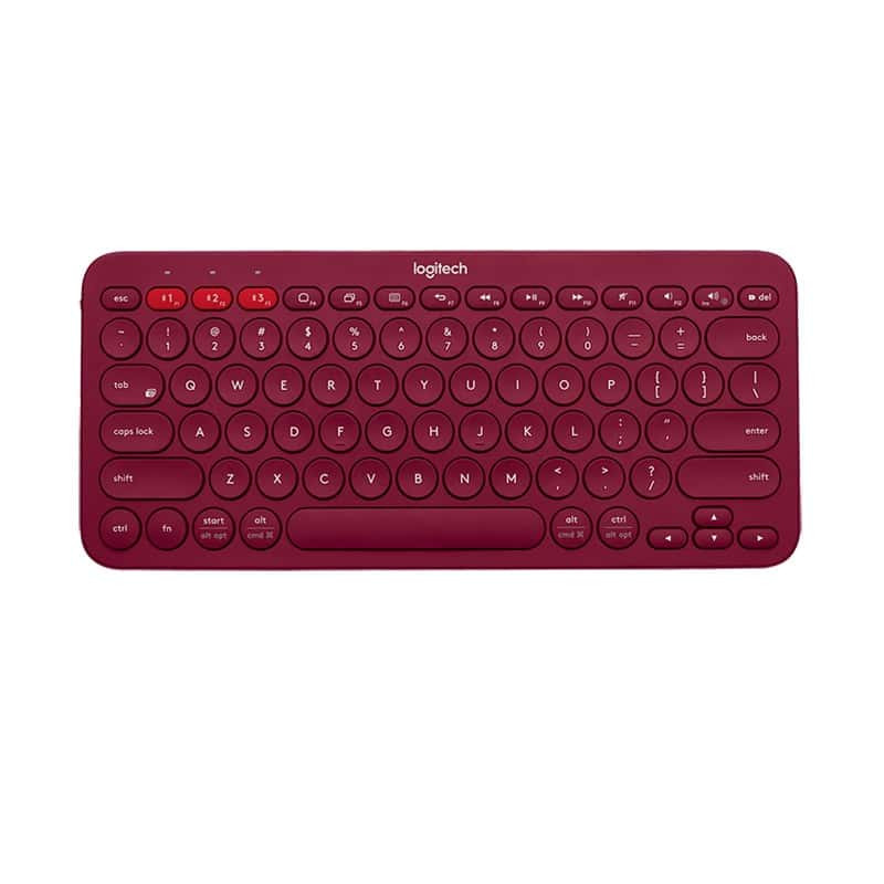 Logitech - K380 Wireless Keyboard - Red