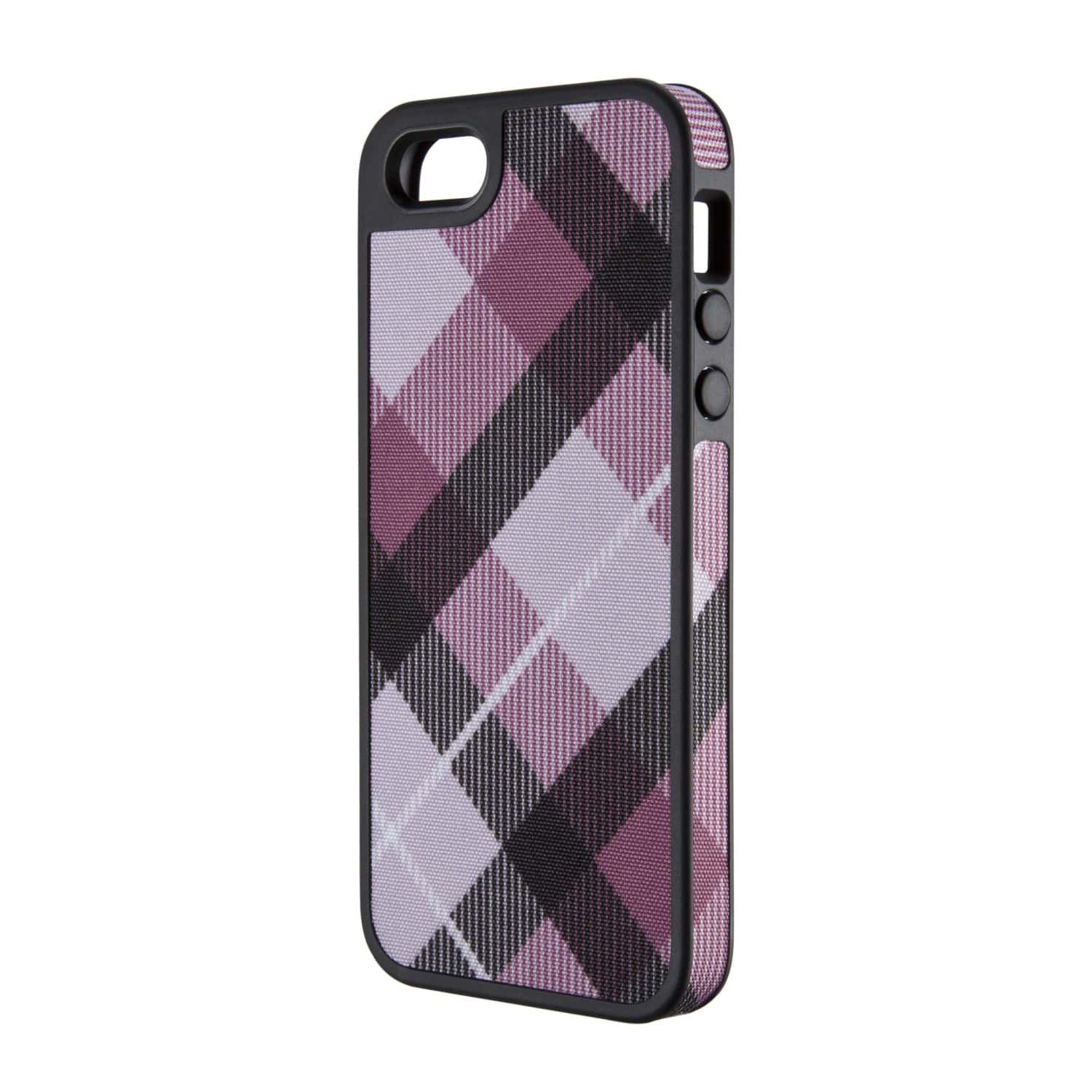 MegaPlaid Mulberry Black for iPhone 5