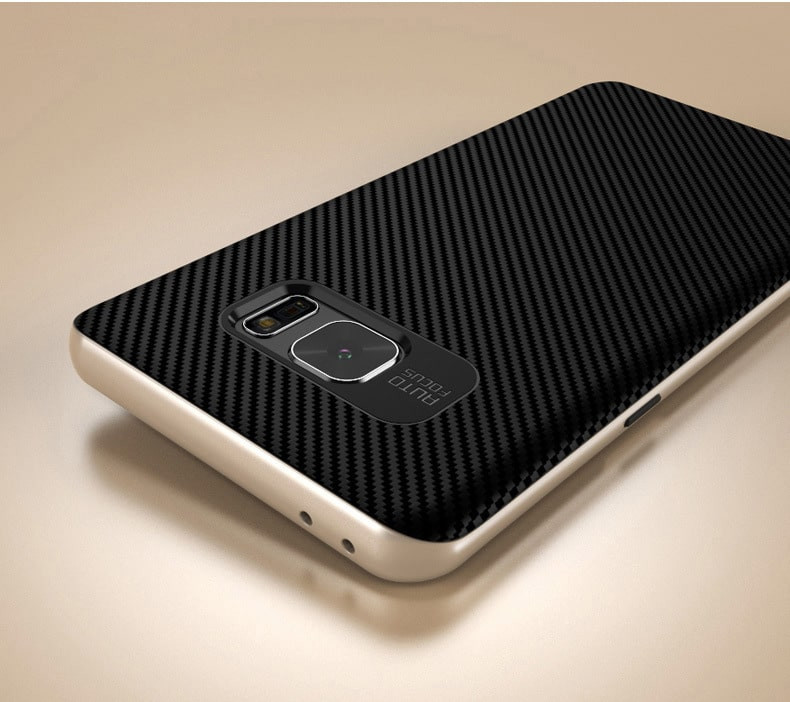 Carbon Fiber Neo Hybrid Type Case for Galaxy Note 7 Gold