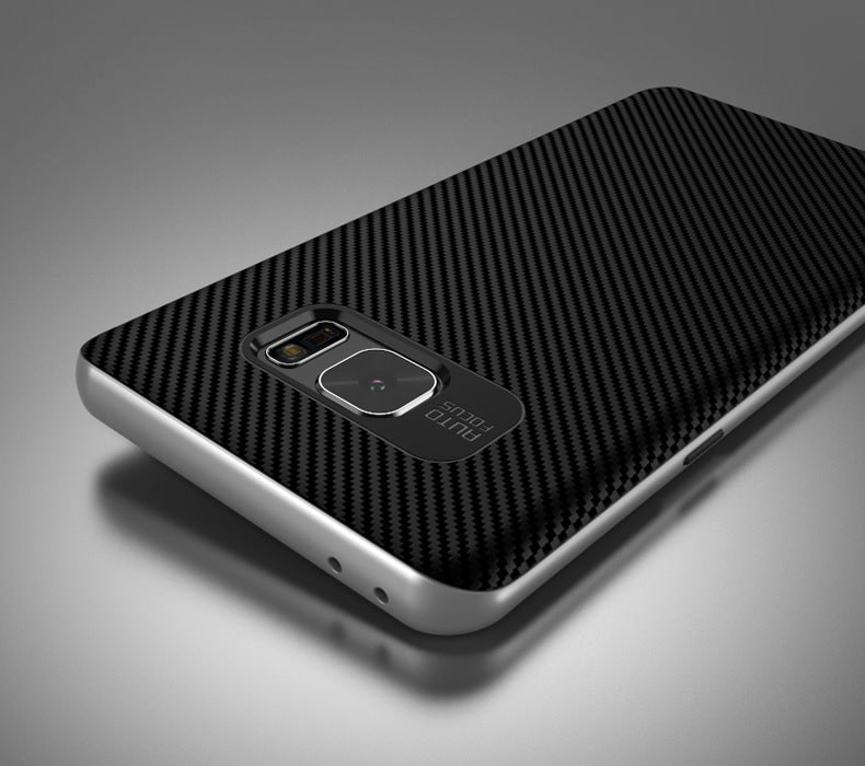 Carbon Fiber Neo Hybrid Type Case for Galaxy Note 7 Silver