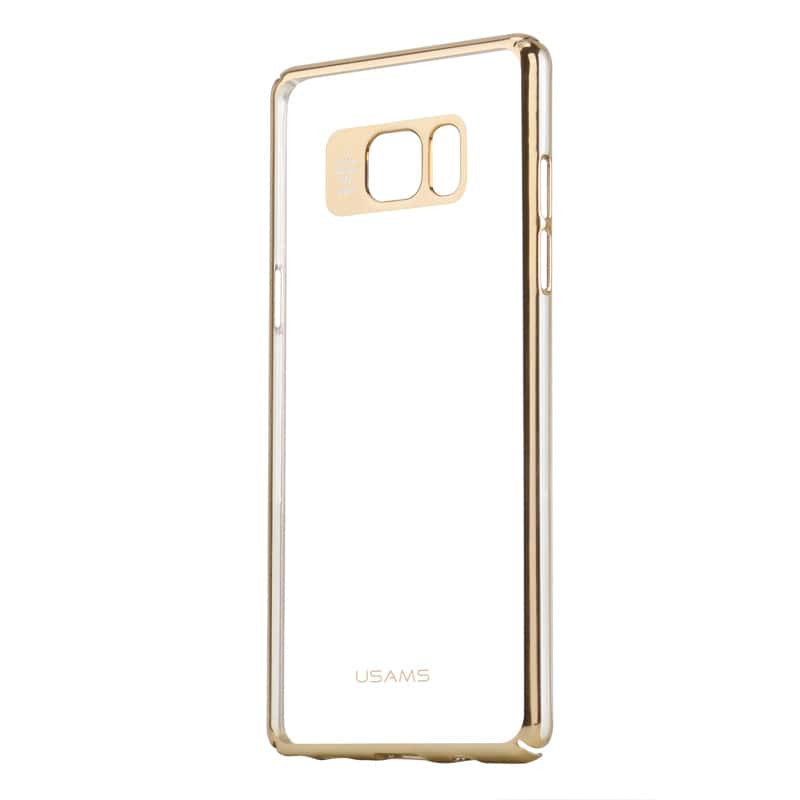 USAMS Clear Thin Metal TPU Case for Galaxy Note 7 Gold