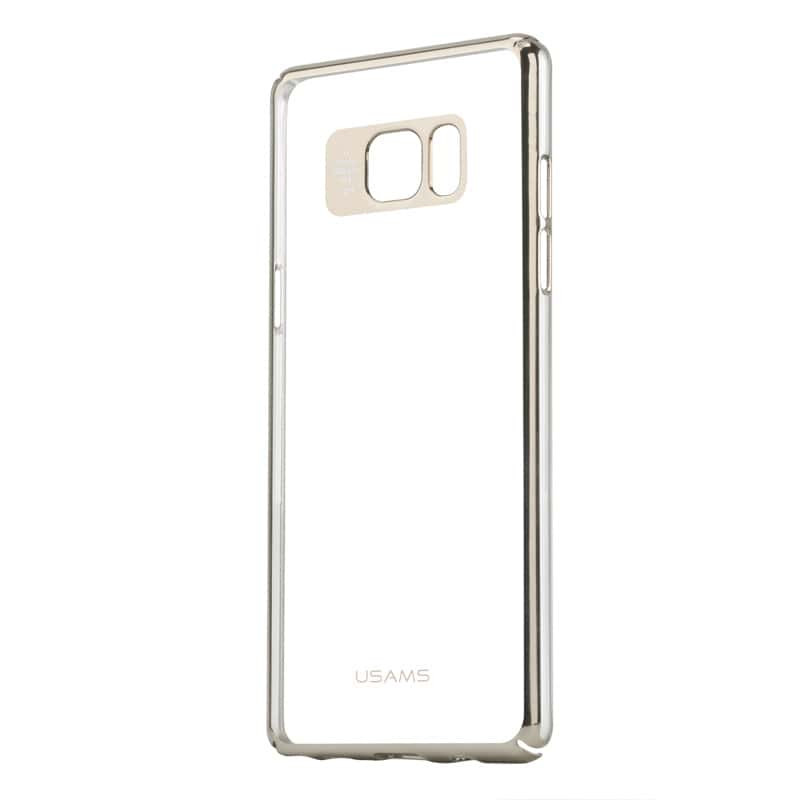 USAMS Clear Thin Metal TPU Case for Galaxy Note 7 Silver