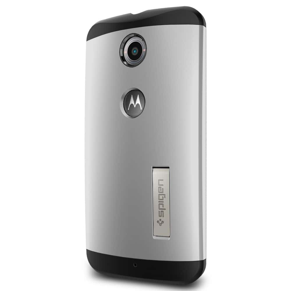 Spigen Nexus 6 Case Slim Armor Satin Silver
