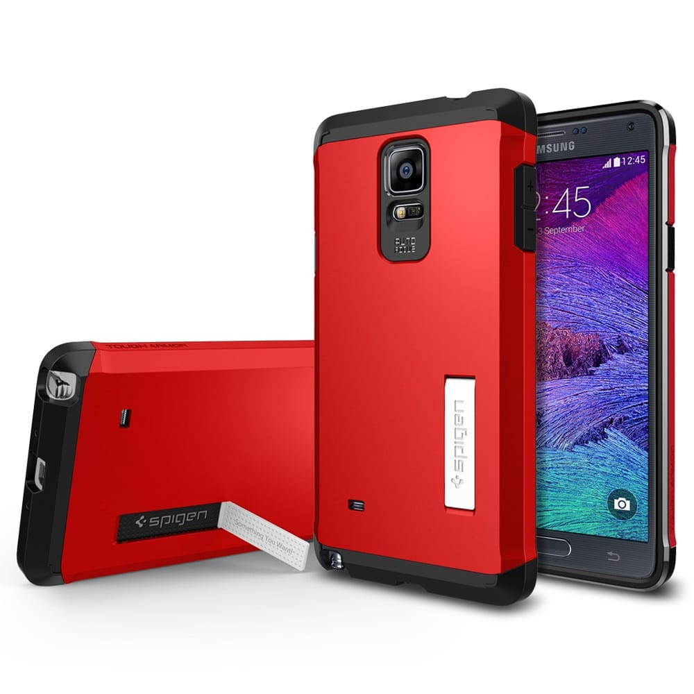 Spigen Tough Armor Galaxy Note 4 Case Electric Red