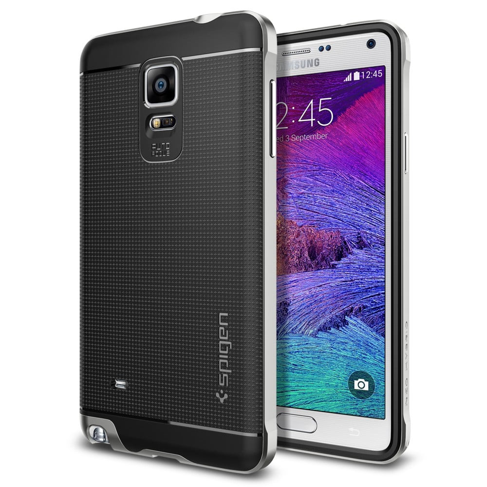 Spigen Neo Hybrid Galaxy Note 4 Case Satin Silver
