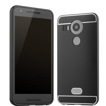Sleek Full Body Sliding Backplate Metal Bumper Case for Nexus 5X
