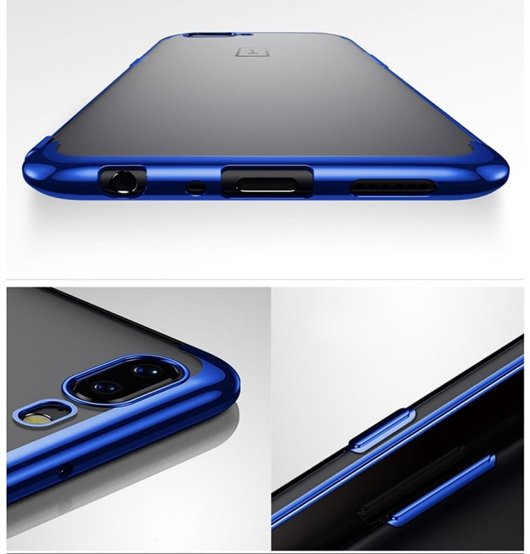 One Plus 6 Thin Metal TPU Case