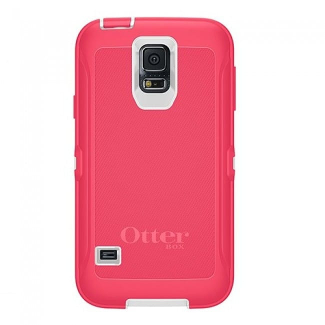 OtterBox Defender Case for Samsung Galaxy S5 Whisper White / Blaze Pink
