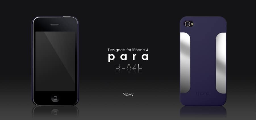 More Thing Para Blaze Collection Navy Blue iPhone 4 Case