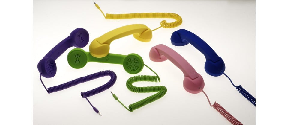 Native Union POP Wired Phone Desk Phone Handset Blue 
