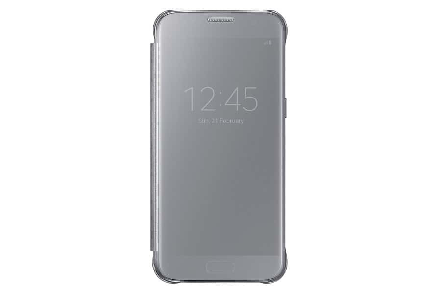 Official Samsung Galaxy S7 Edge Clear View Cover Case - Silver