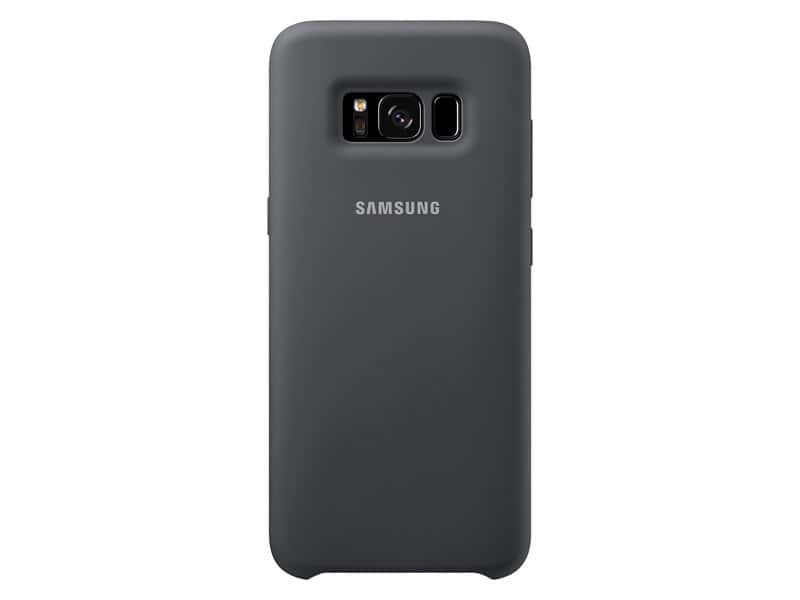 Galaxy S8 Official Samsung Silicone Cover Silver Dark Grey
