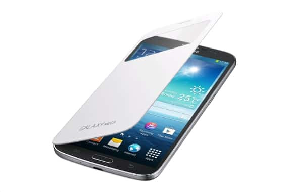 Samsung S-View Flip Cover Case White for Galaxy Mega 6.3