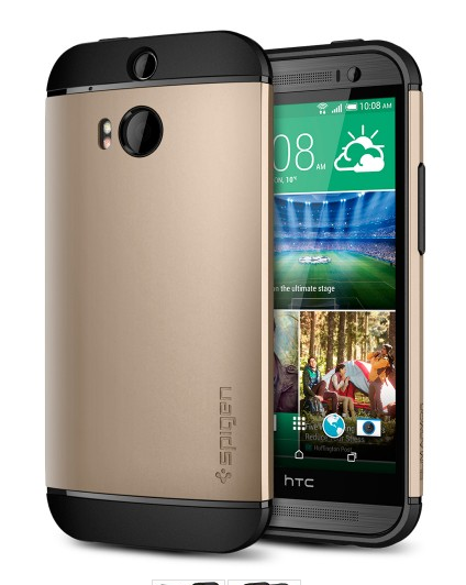 Spigen SGP HTC One (M8) Case Slim Armor Champagne Gold