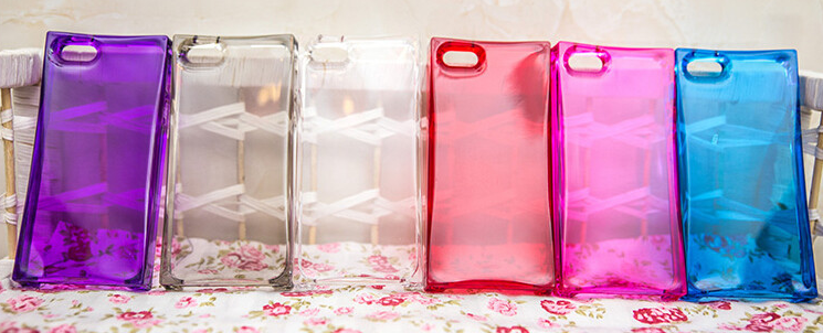 iPhone 4 4S Ice Block Silicone Case with LED Flashing Light Notification