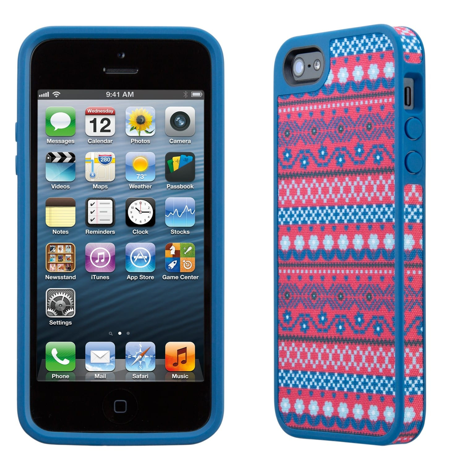FabShell for iPhone 5 DigiTribe Pink/Blue