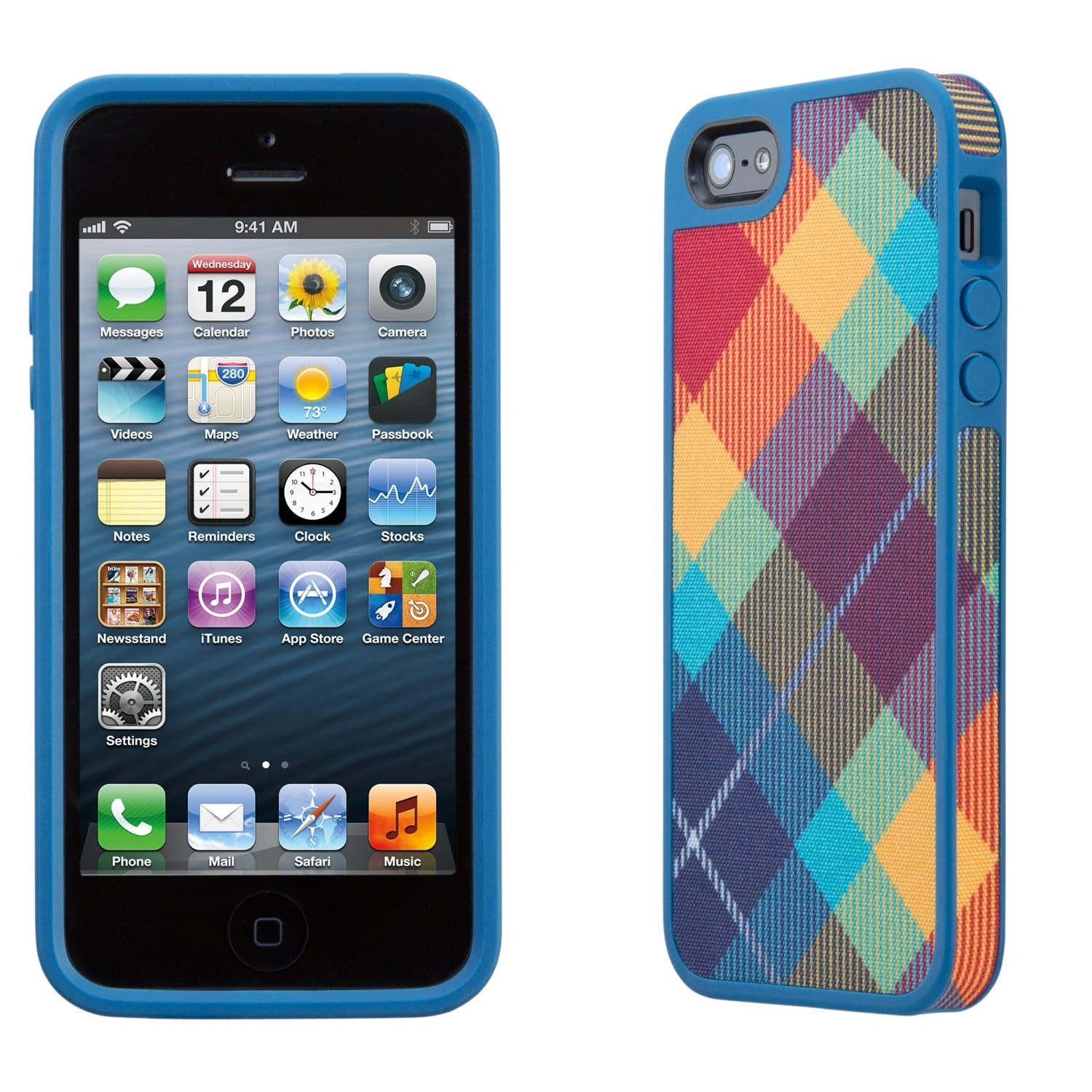 FabShell for iPhone 5 - MegaPlaid Spectrum