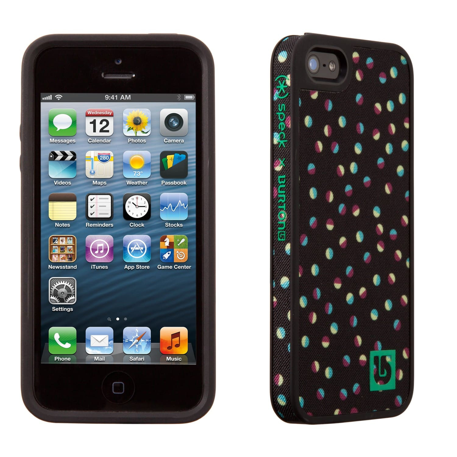 Speck FabShell Burton for iPhone 5 Girls Confetti Black