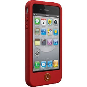 SwitchEasy Colors Crimson Red Silicone Case for iPhone 4