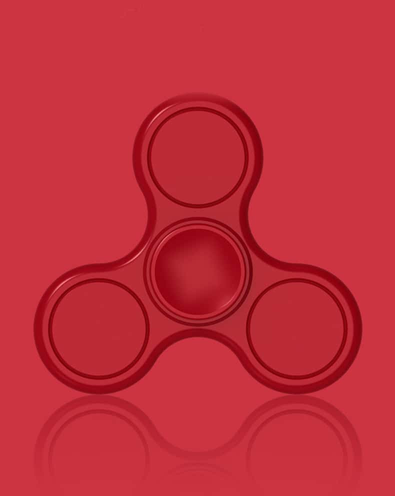 Red Poker Chip Fidget Spinner