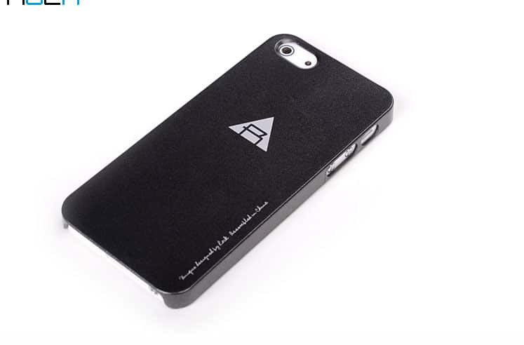 Rock Naked Shell Series Back Cover Snap Case for iPhone 5 - Black