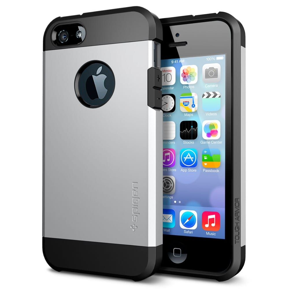 Spigen Tough Armor Case for iPhone 5 Satin Silver