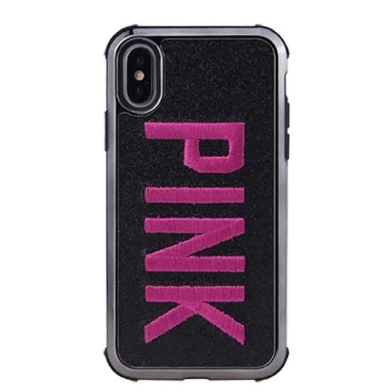 iPhone X PINK Glitter Case