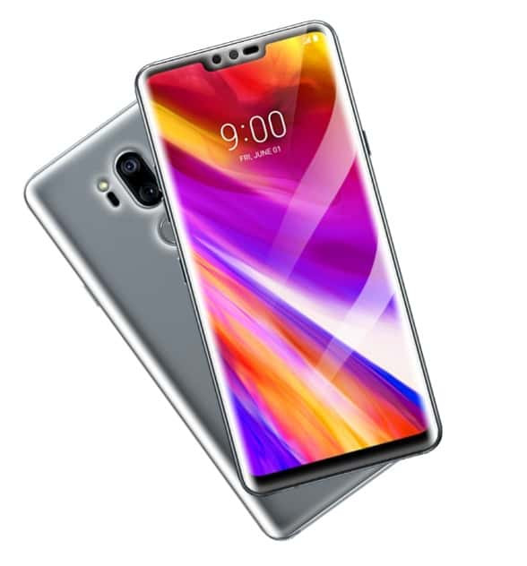 LG G7 Front and Back Clear Glass Protector Set