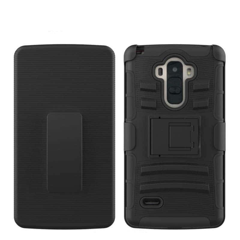 LG G4 Stylus G Stylo Tough Shockproof Defender Case with Belt Clip LS770