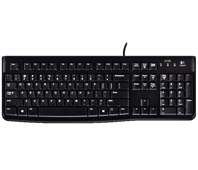 Logitech K120 USB Spillproof Keyboard