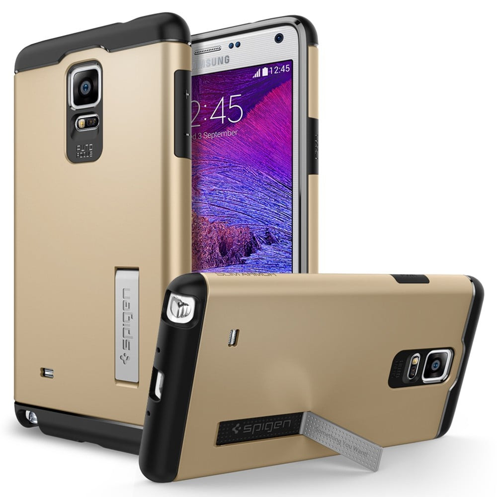 Spigen Galaxy Note 4 Case Slim Armor Champagne Gold