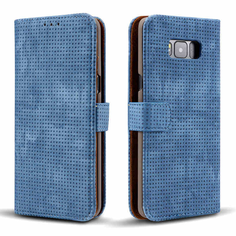 Fabric Soft Pattern Leather Case Wallet Case for Galaxy Note 8