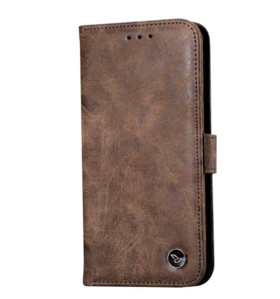 Rugged Leather Card Holder Case for Galaxy Note 8