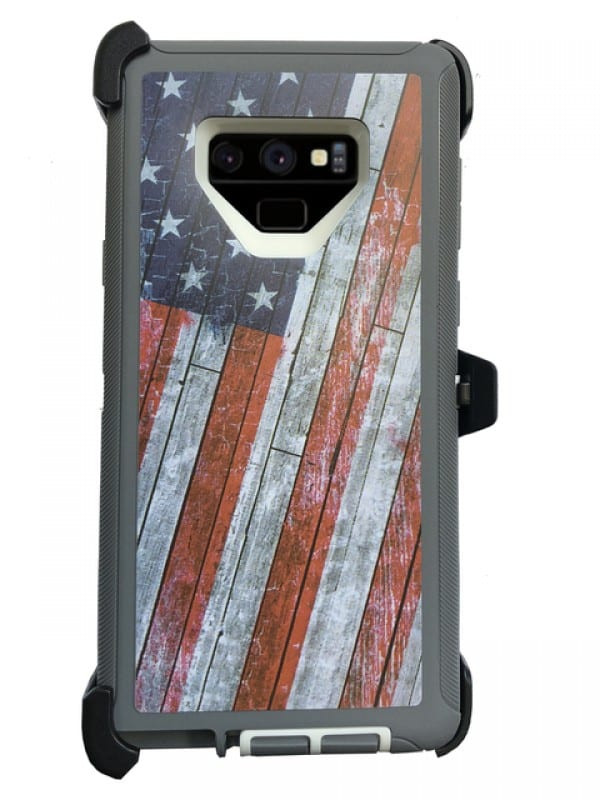 Samsung Galaxy Note 9 American Flag Case with Belt Clip