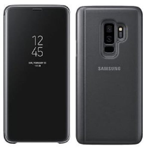 Official Samsung Galaxy S9+ Plus Clear View Stand Cover Case - Black