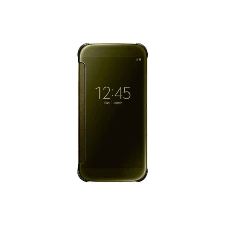 Official Samsung Galaxy S6 Clear View Cover Case Gold