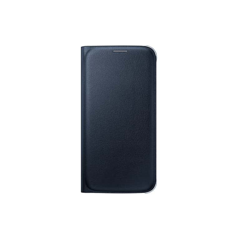Official Samsung Galaxy S6 Flip Wallet Cover Black