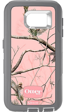 Samsung Galaxy S6 Otterbox Defender Series Case with Realtree Camo AP Pink