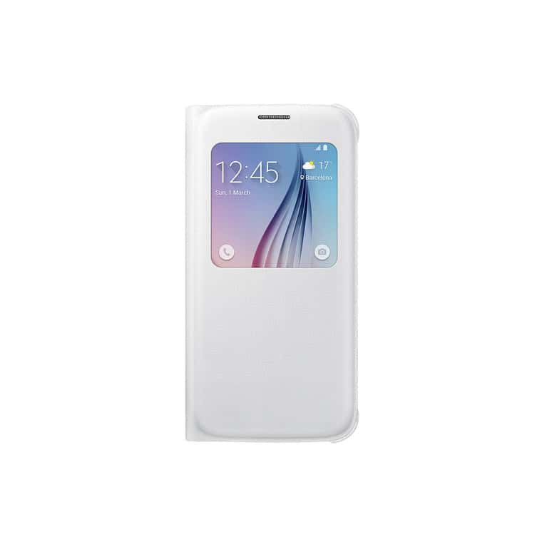 Samsung Galaxy S6 S View Cover Case White