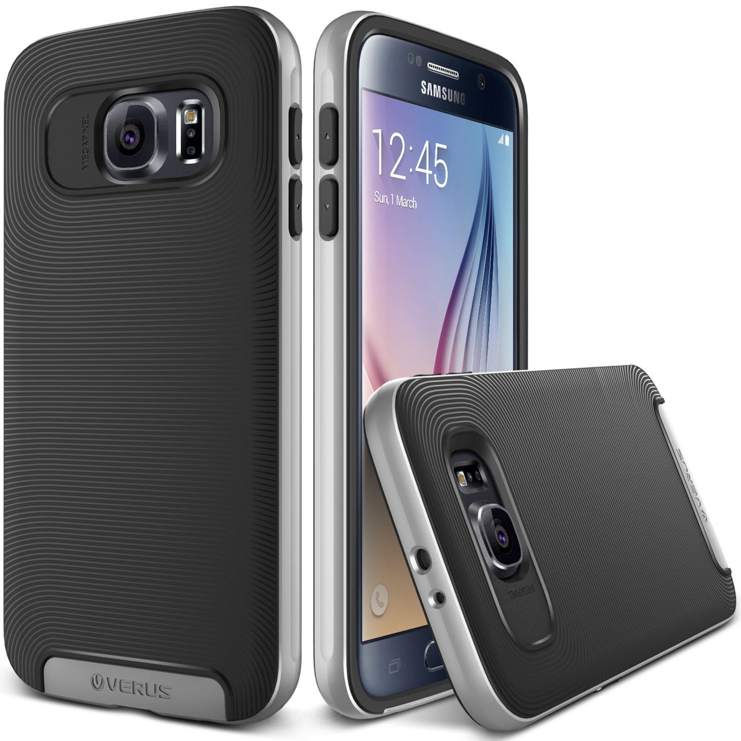 Verus Satin Silver Galaxy S6 Case Crucial Bumper Series